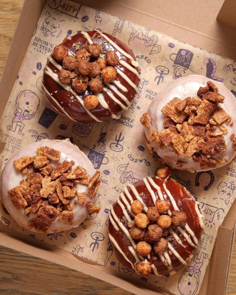 Cereal flavored donuts from The Salty - @thesaltydonut