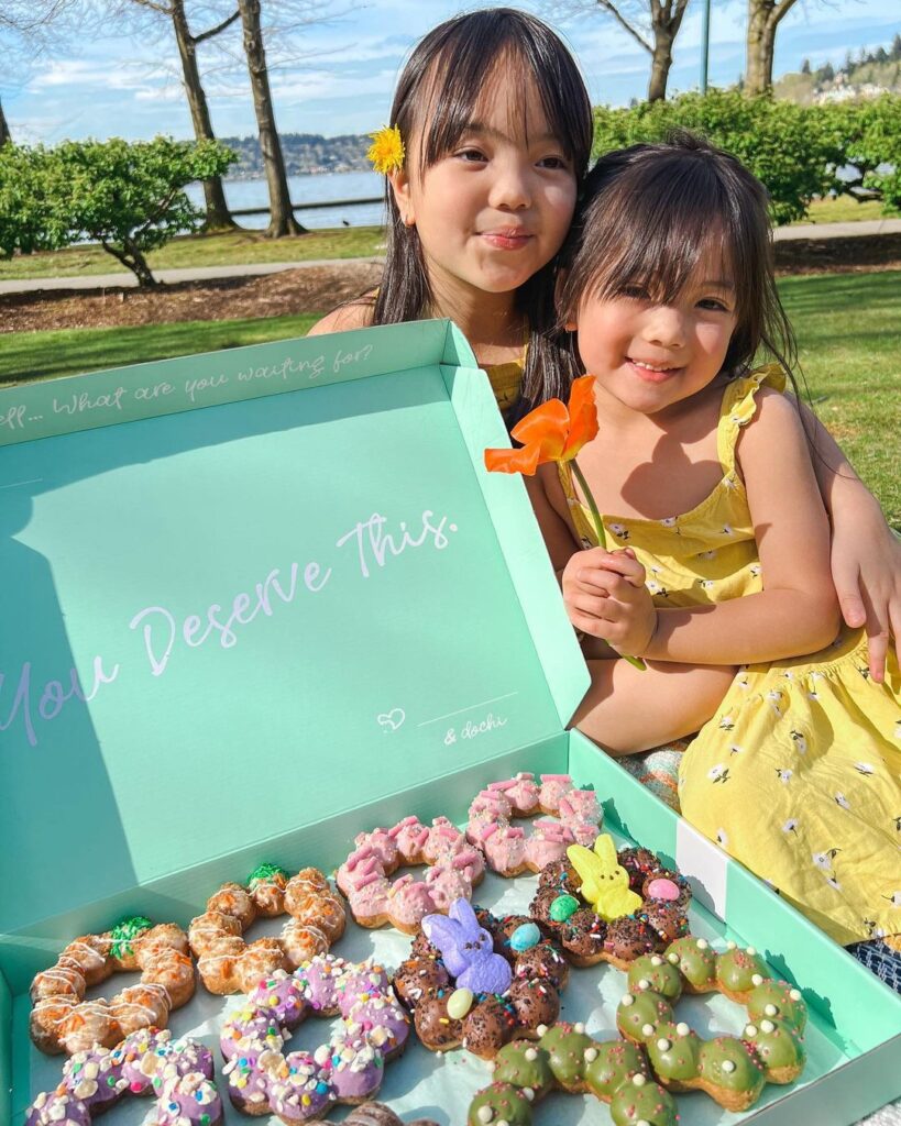 Kid Friendly Donut Shops Orlando Easter themed donuts at Dochi Orlando 