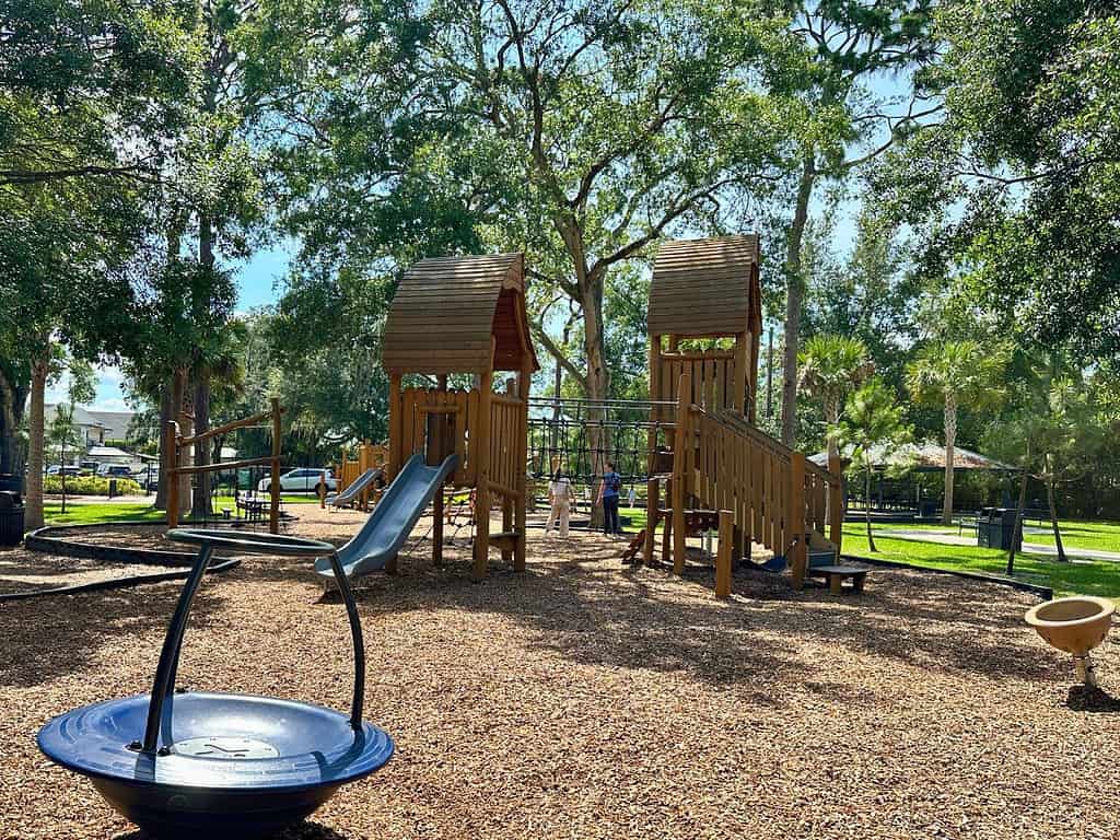 Older Kids Play Area at Phelps Park Playground Winter Park Orlando 