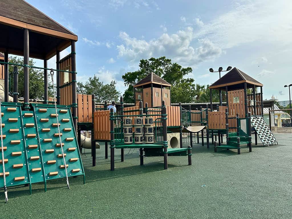 Climbing area Playground at Fort Mellon Park Sanford Florida 
