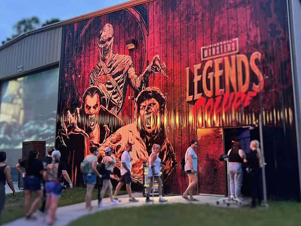 Halloween Horror Nights Haunted House Entrance for Universal Monsters Legends Collide 