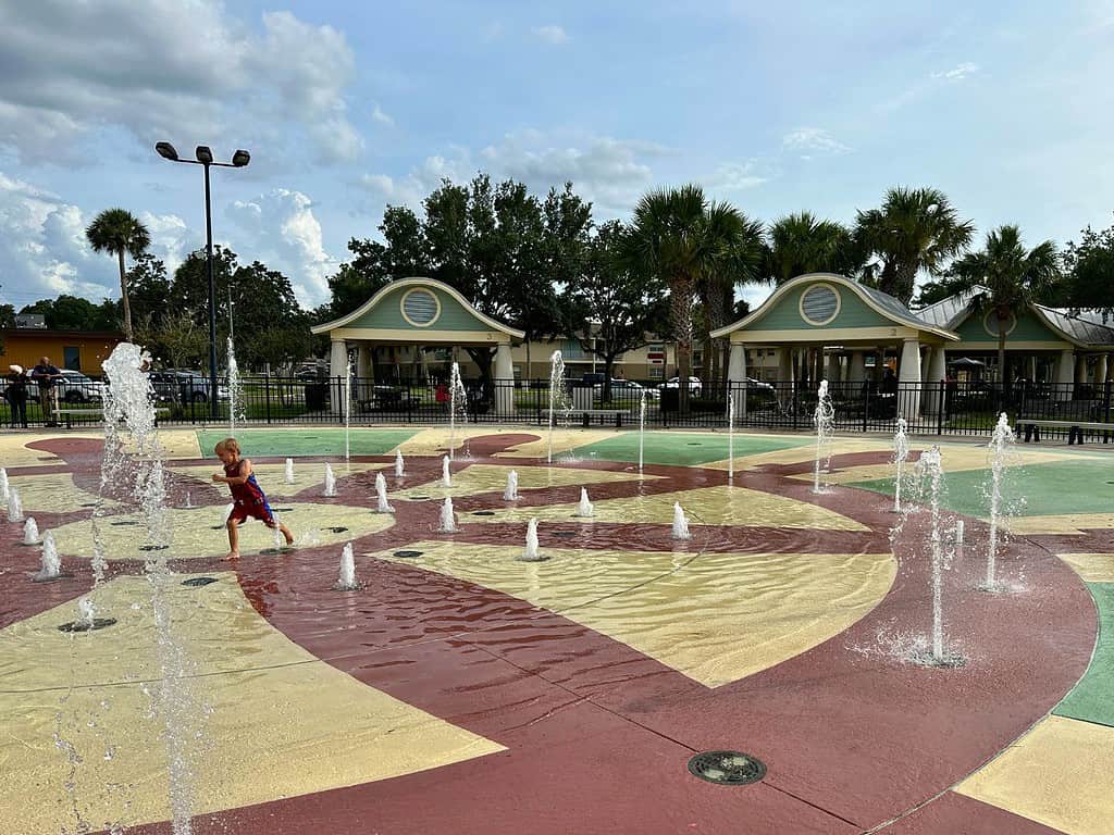 Splash Pad at Fort Mellon Park Sanford Florida