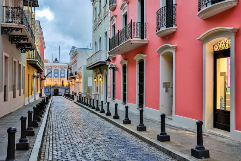 stock photo of Street in Old San Juan Puerto Rico 