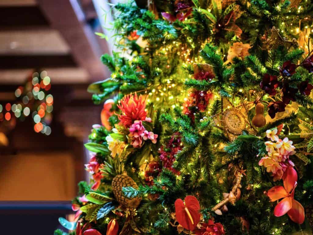 Christmas Tree at Disney's Polynesian Village Resort