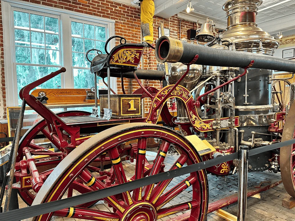 Horse Drawn Fire Truck Inside Orlando Fire Museum