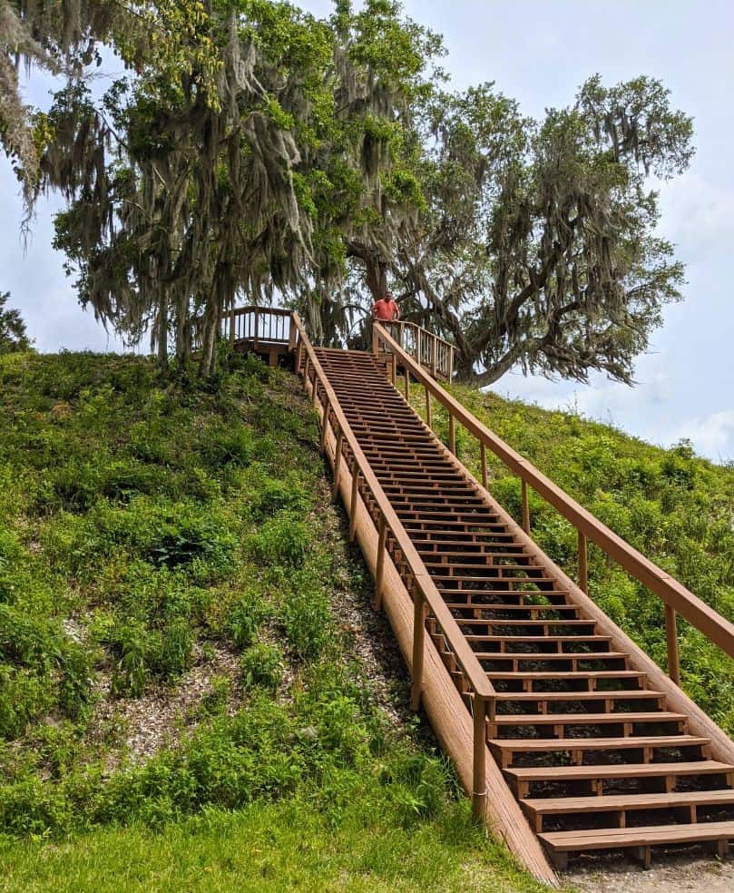 stairs boardwalk Crystal River Florida