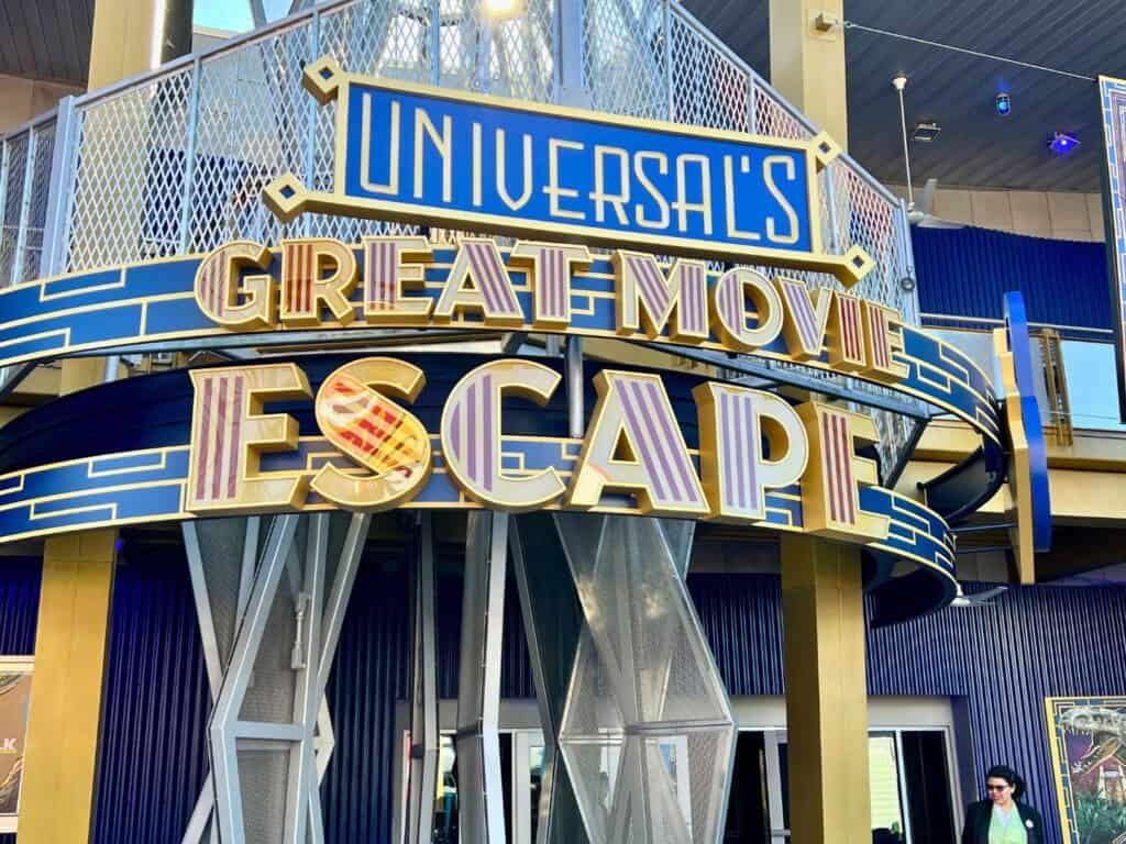 Great Movie Escape Sign Universal Orlando CityWalk 