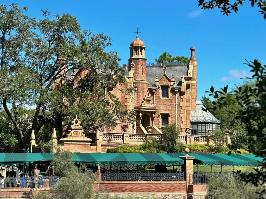 Haunted Mansion seen from Tom Sawyer Island Magic Kingdom