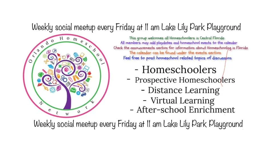 a flyer with info for the Orlando Homeschool Network
