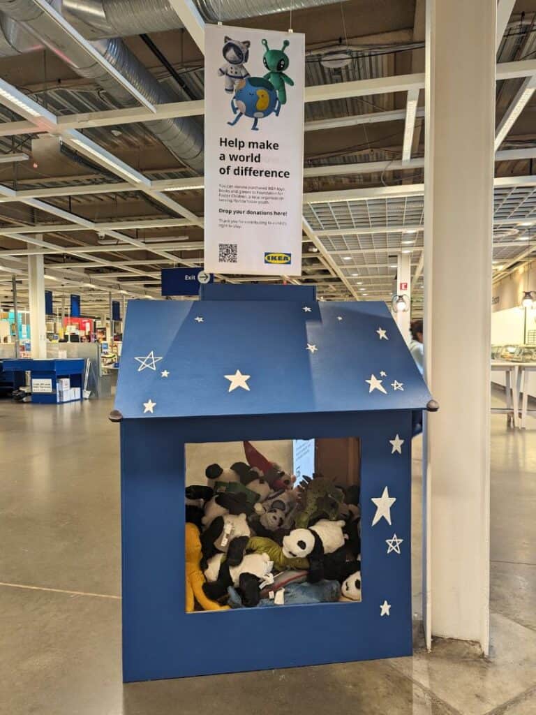 Ikea Toy Donation box in store in Orlando