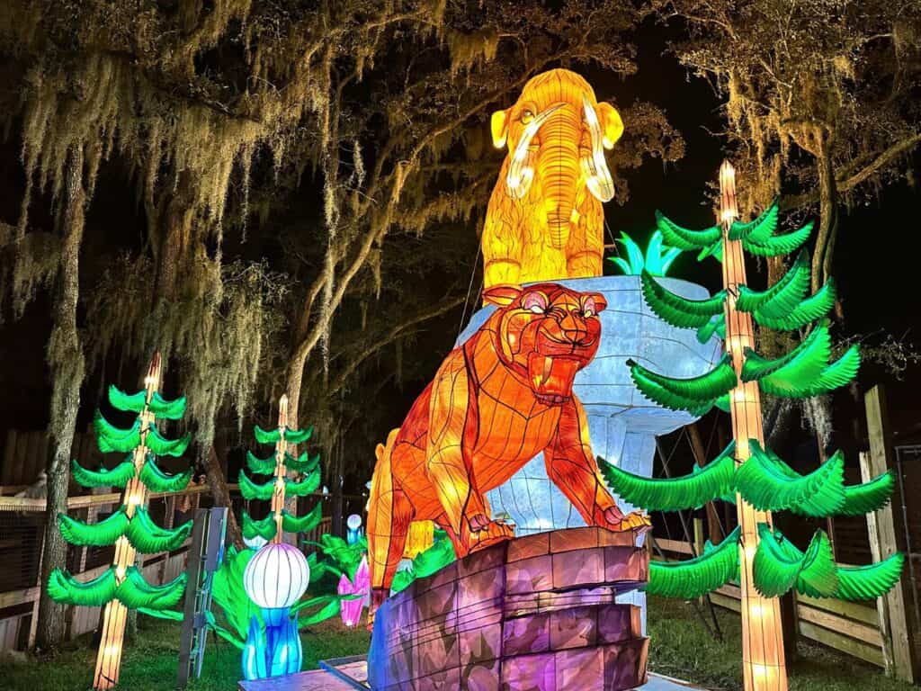 Prehistoric Animals Lanterns at 2023 Asian Lantern Festival Central Florida Zoo - image by Dani Meyering