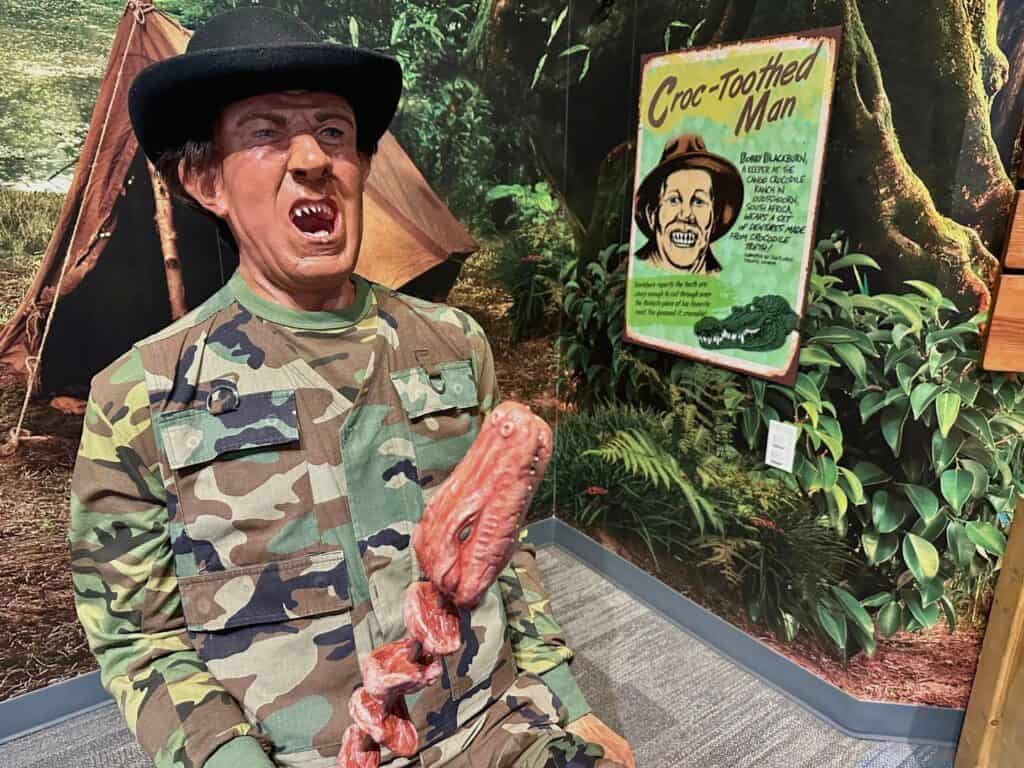 Image of the Croc-Toothed Man at Ripleys Believe It or Not Orlando