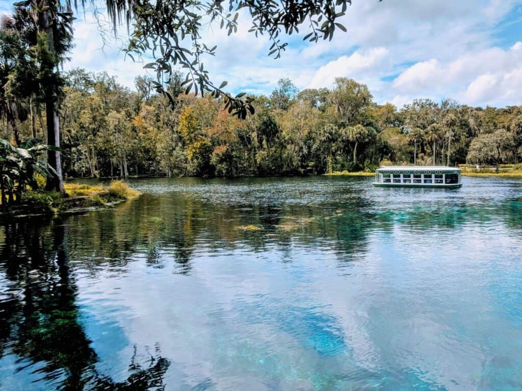 Image of water with a boat at Silver Springs