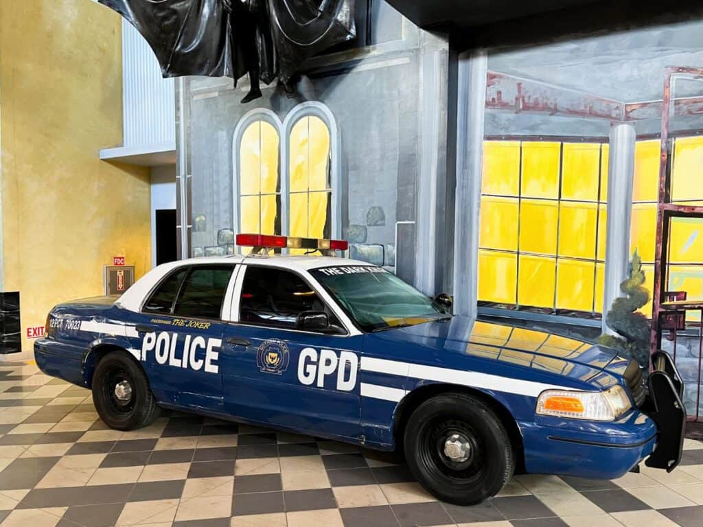 Image of vintage police at Dezerland Park Orlando Auto Museum