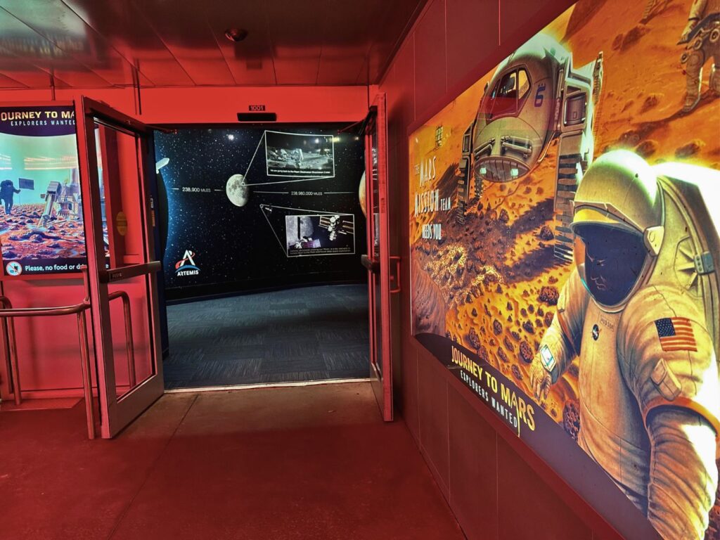 Entrance of Journey to Mars Exhibit Kennedy Space Center - image by Dani Meyering