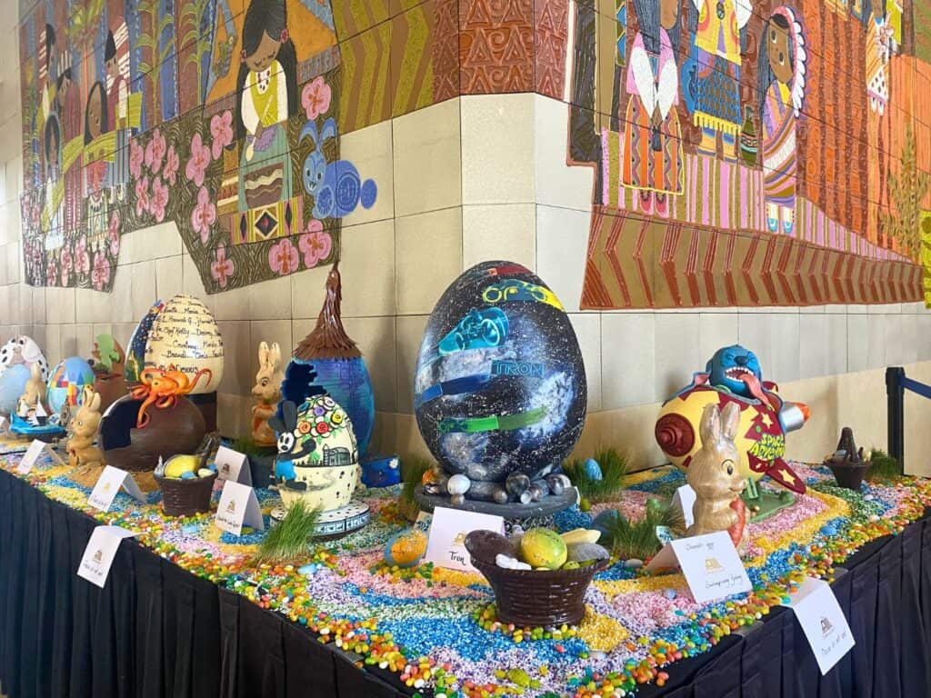 Easter Egg Displays at Disney's Contemporary Resort - image by Dani Meyering