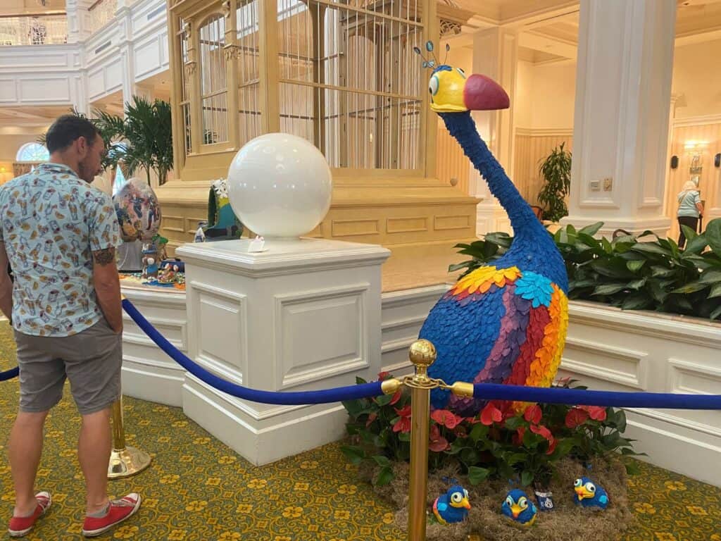 Kevin and Babies Easter Egg Display at Disney's Grand Floridian 