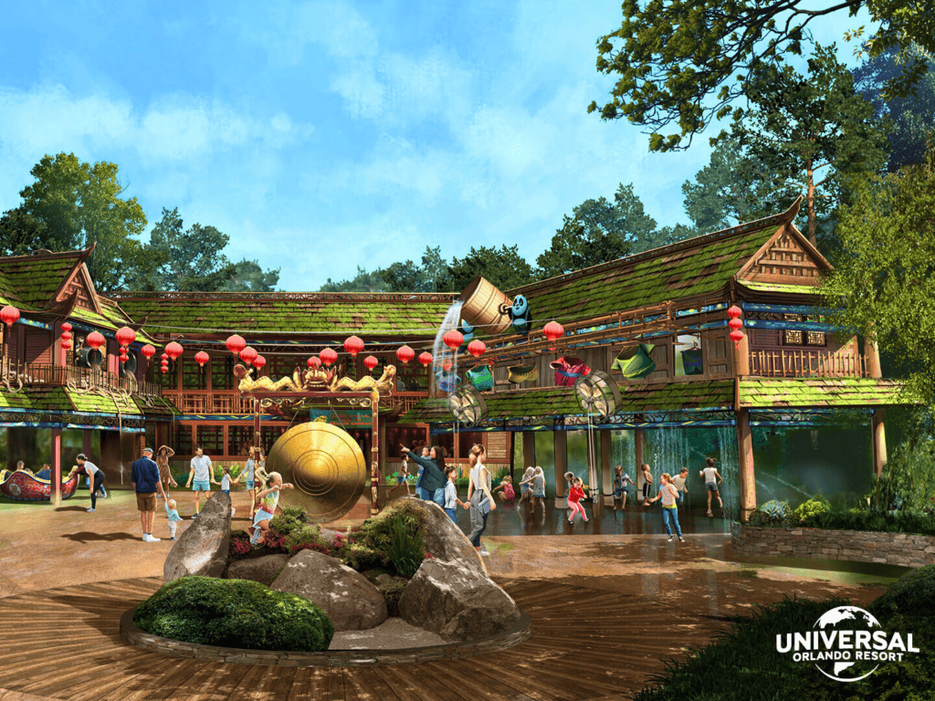 Po's Kung Fu Training Camp at DreamWorks Land at Universal Orlando Resort - Artist Concept Rendering