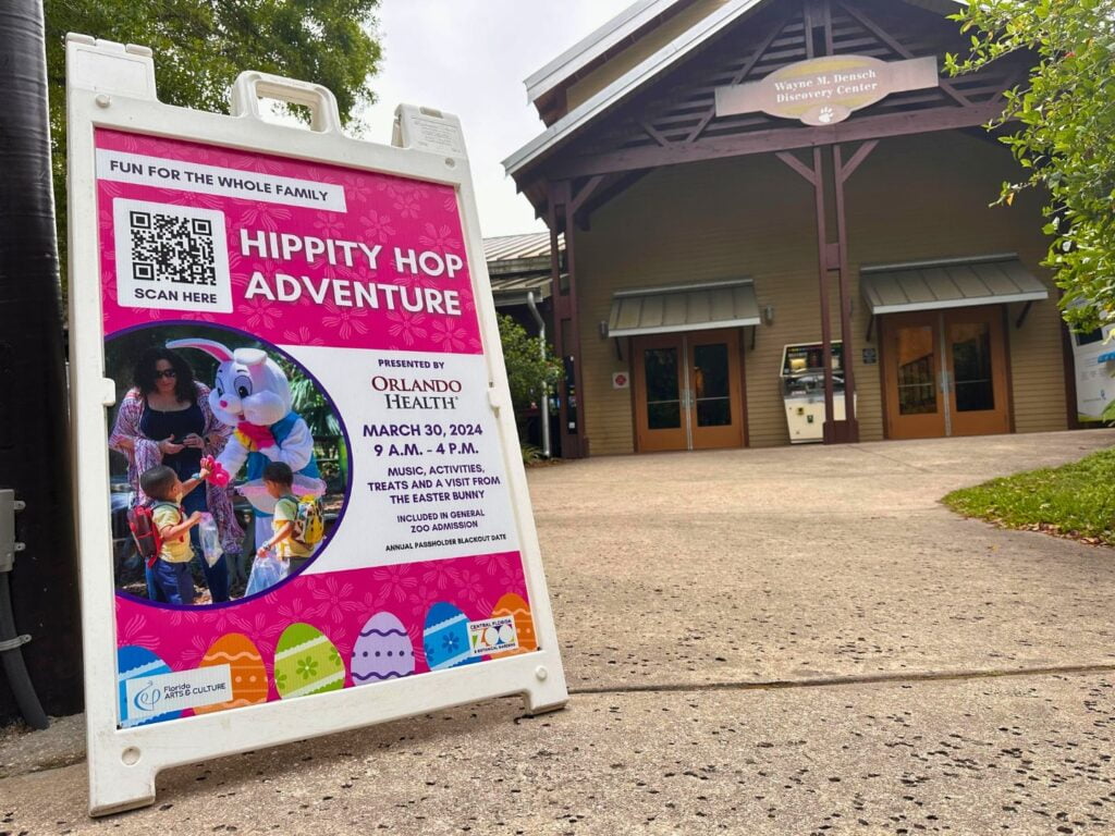 Easter Events at Central Florida Zoo 2024 Sign 