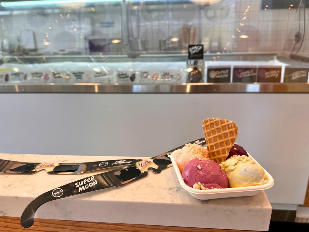 Jeni's Ice Creams Cosmic Flavors and Eclipse Glasses at Winter Park Village - image by Dani Meyering