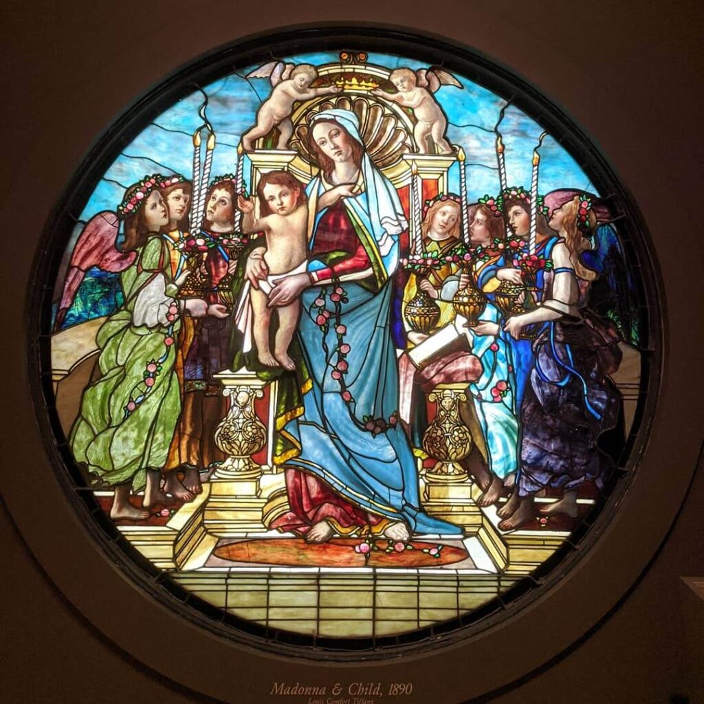 Stained Glass Window in Morse Museum in Winter Park 