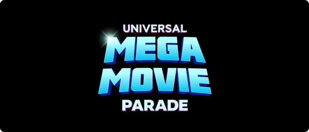 Universal Mega Movie Parade Logo which debuts summer 2024