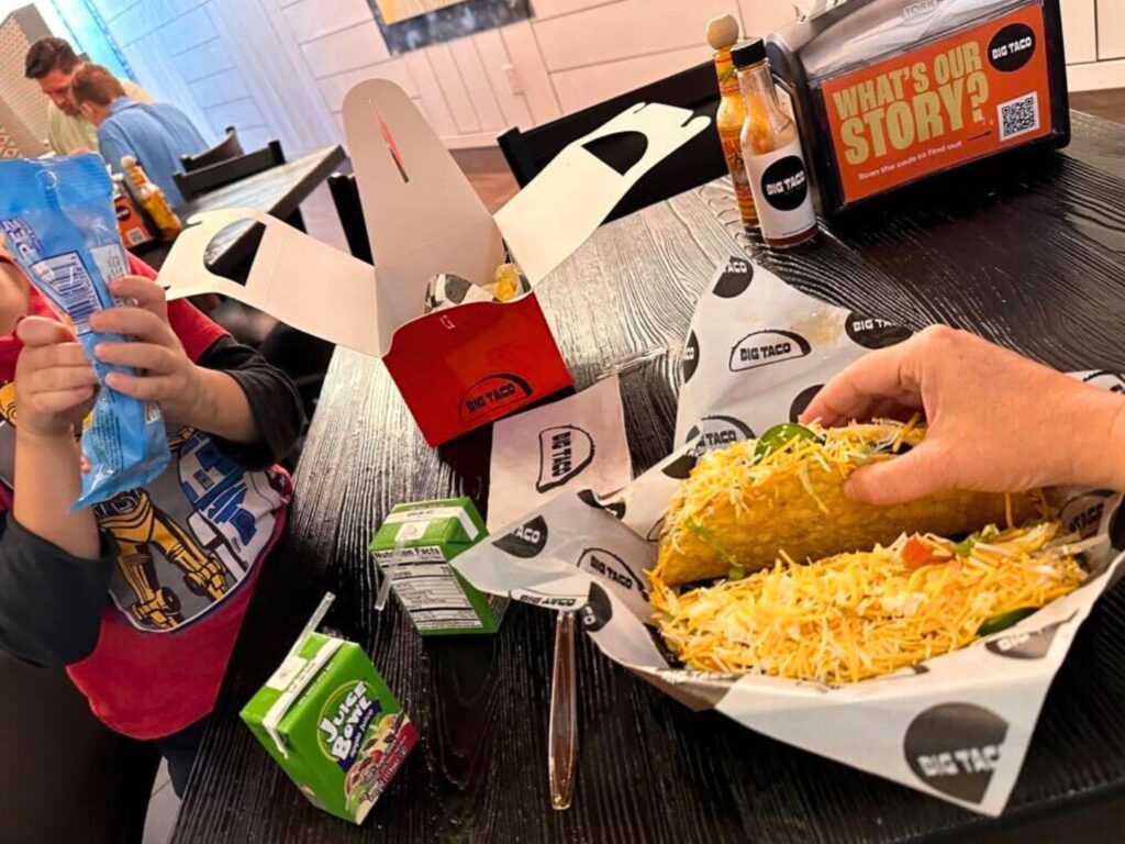 Kids Meal with Pez dispenser and Tacos Meal at Big Taco in Casselberry 