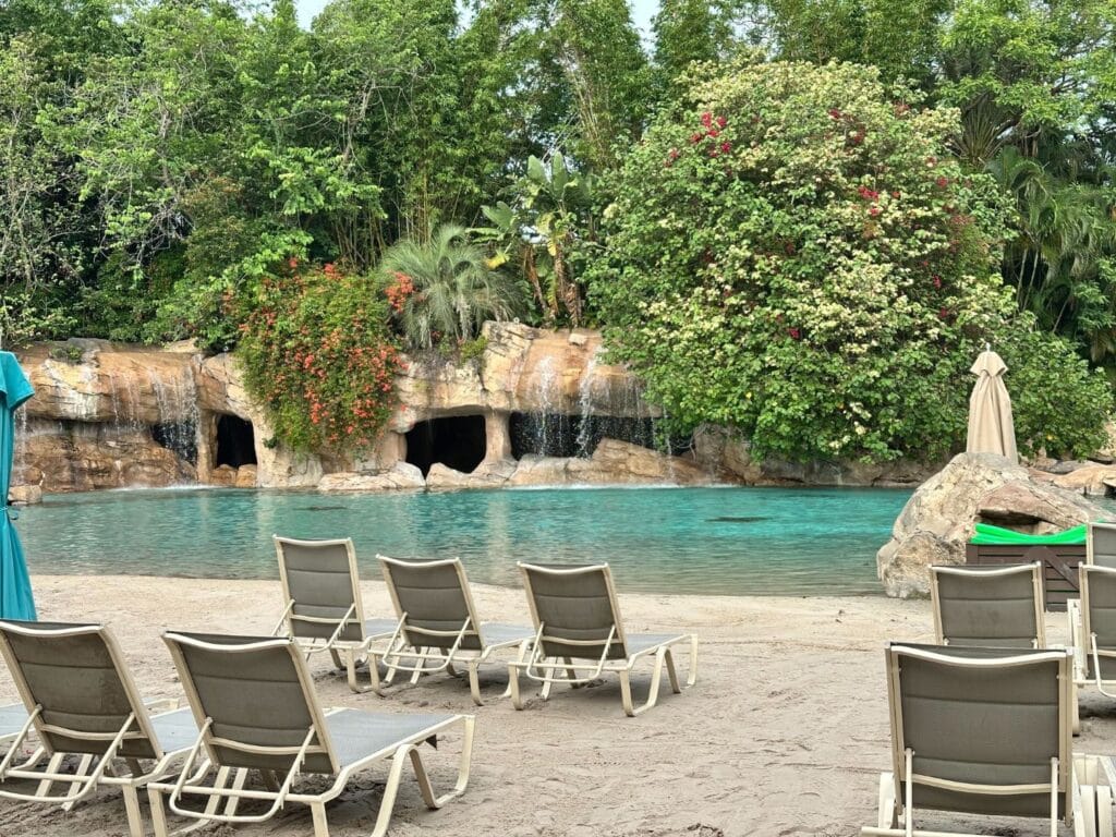 Lounge chairs at Discovery Cove - image by Dani Meyering