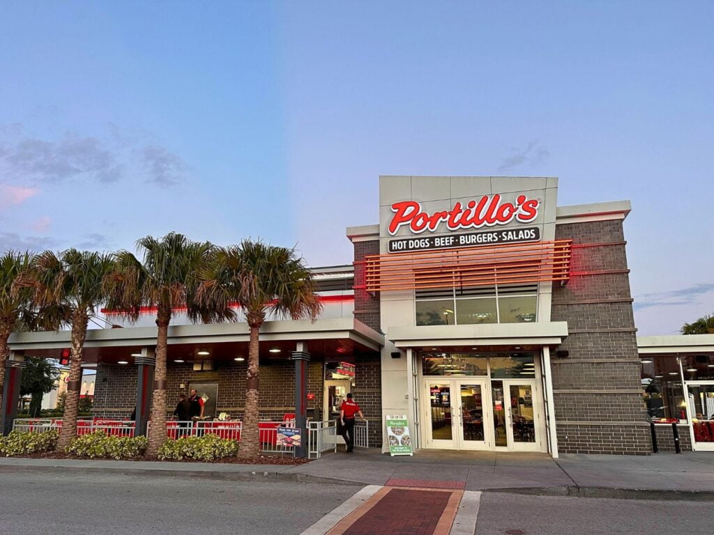 exterior of Portillio's Orlando Near Disney 