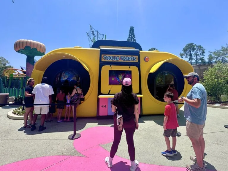 Trolls Treats stand at Universals DreamWorks Land - Image by Terri Peters