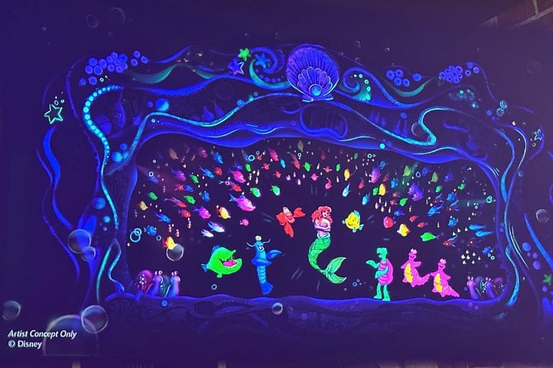 Under the Sea musical scene The Little Mermaid - A Musical Adventure concept art