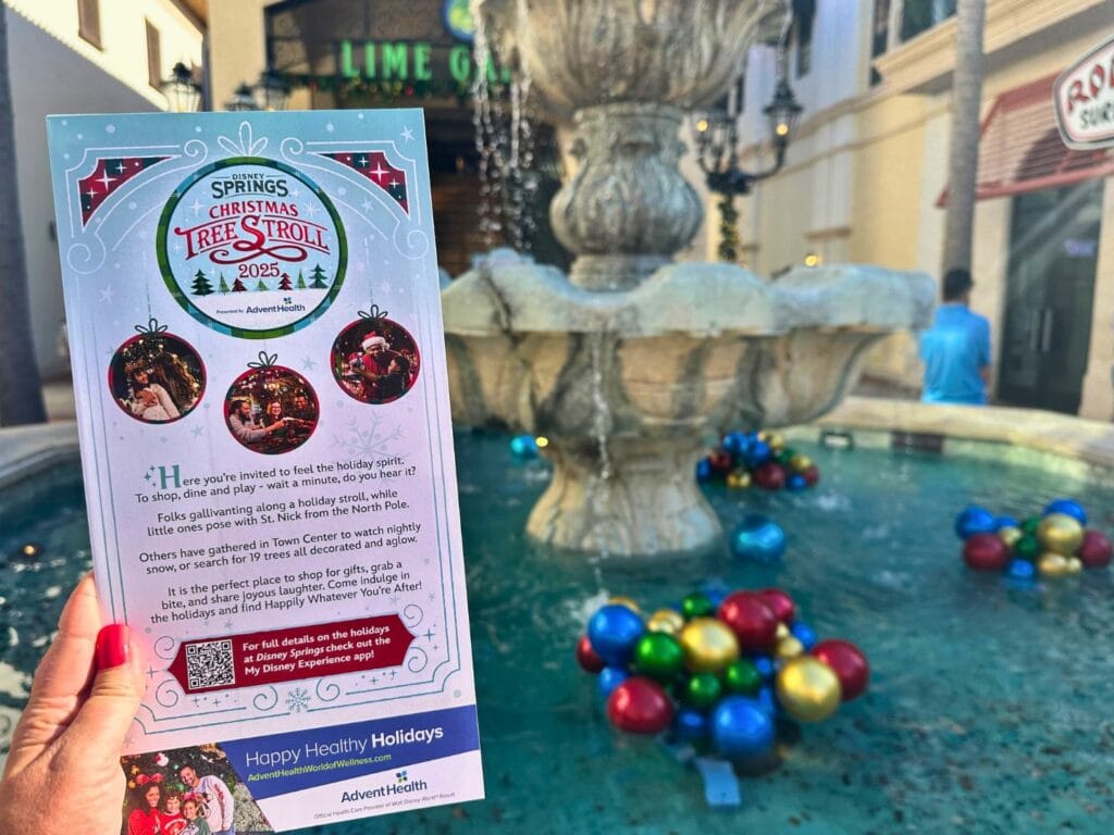 2025 Disney Springs Tree Stroll Map - image by Dani Meyering