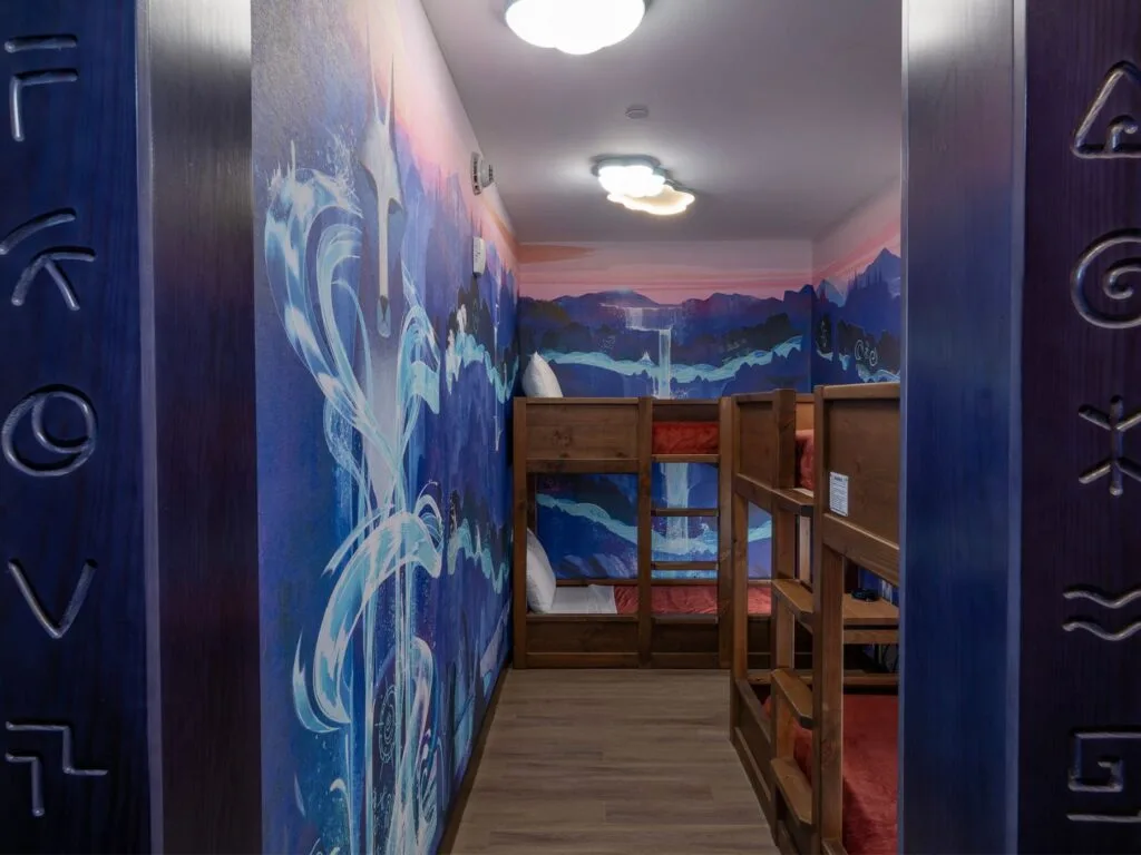 Family suites feature bunk bed dens