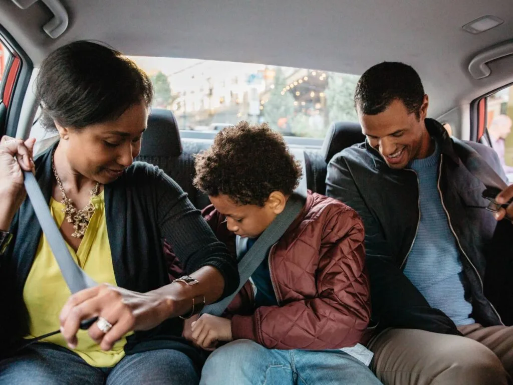 Family in Uber