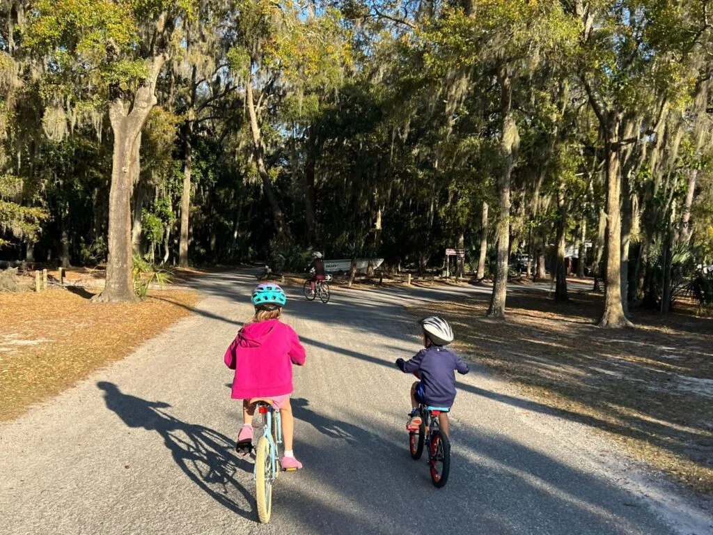 Bike on flat trails or forest trails at Fort McAllister State Park