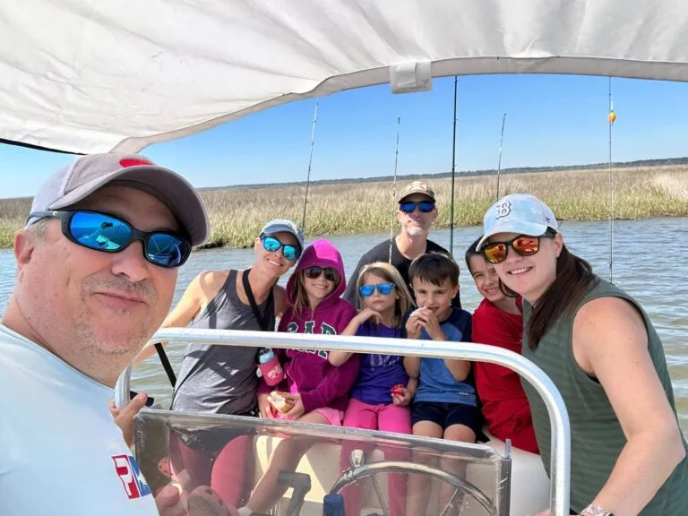 Fishing off Fort McAllister