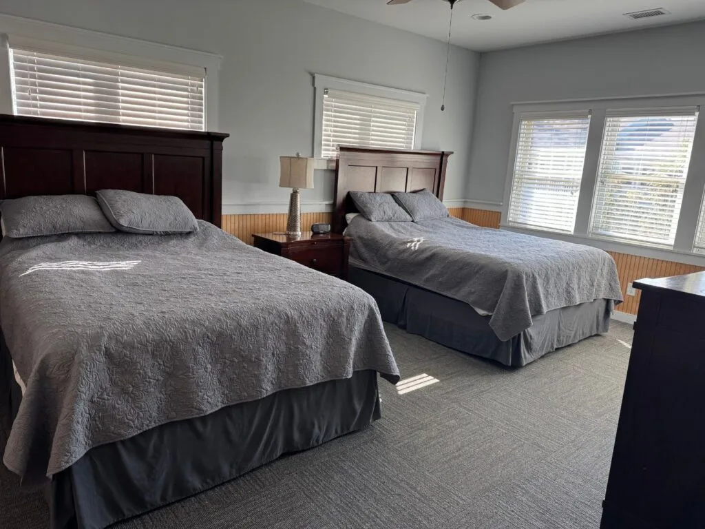 Two bedroom cottages are spacious to fit large families.