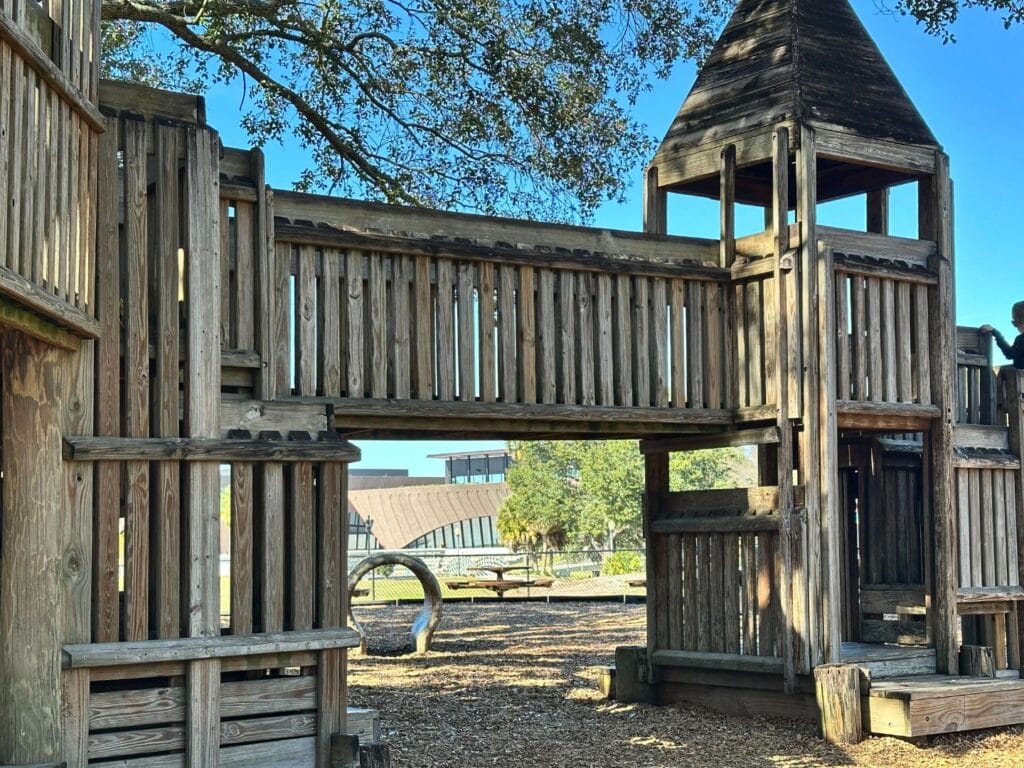 Winter Park Community Playground wooden castle near Winter Park Events - image by Dani Meyering