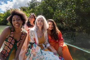women's history month orlando four women on a boat in river - canva