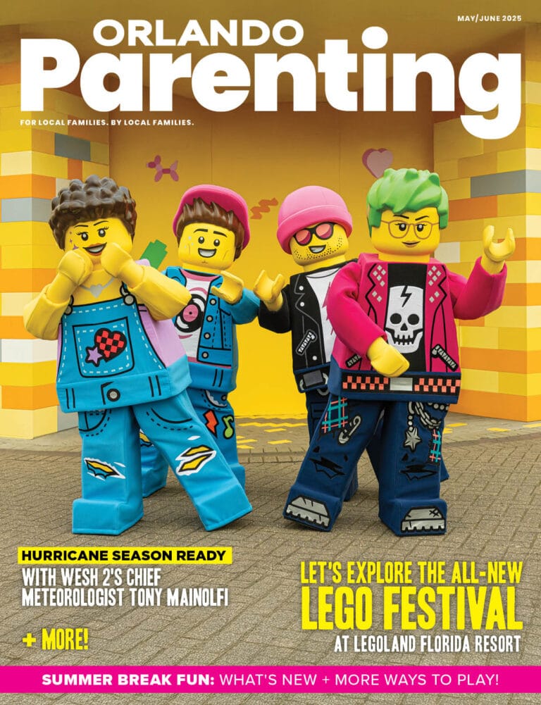 Orlando Parenting Magazine May/June Issue Cover image
