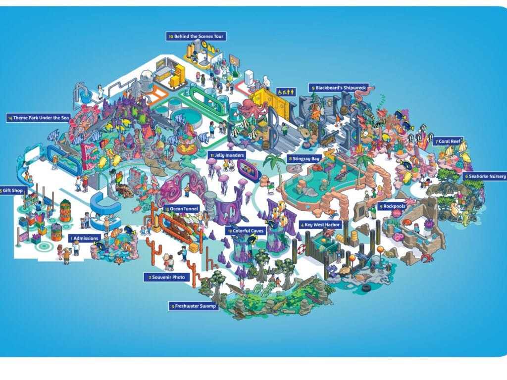 SEA LIFE Florida Map 2025