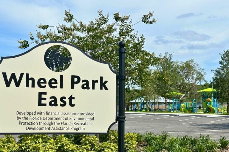 Wheel Park East Sign skate and bike park in Casselberry - image by Dani Meyering