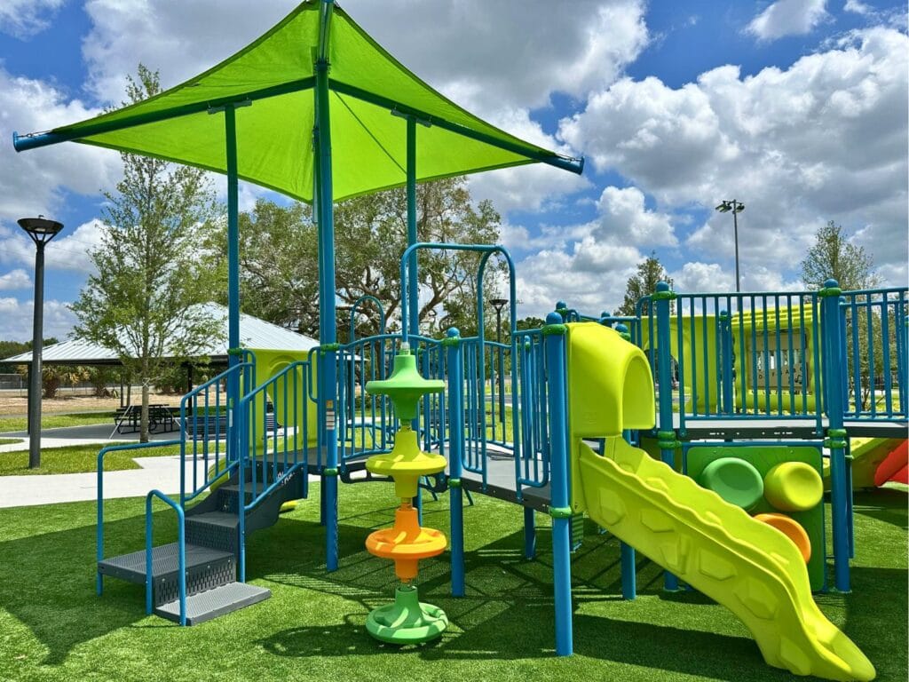 Wheel Park East in Casselberry playground for ages 2-12 - image by Dani Meyering