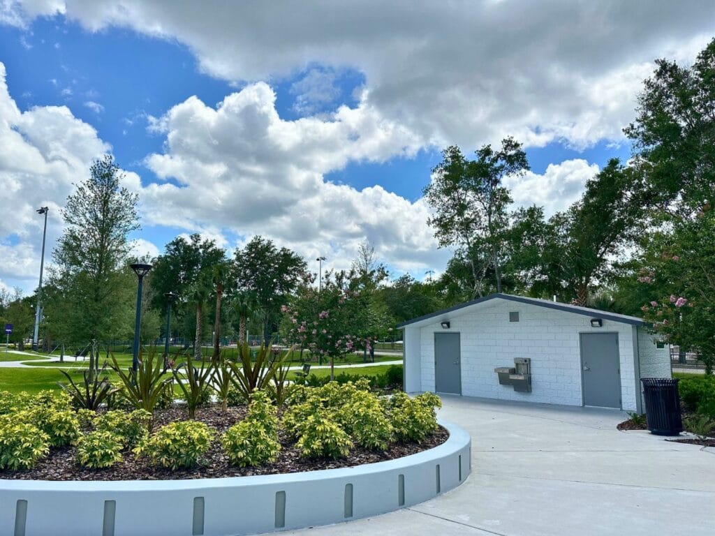 Wheel Park East in Casselberry restrooms and water station - image by Dani Meyering