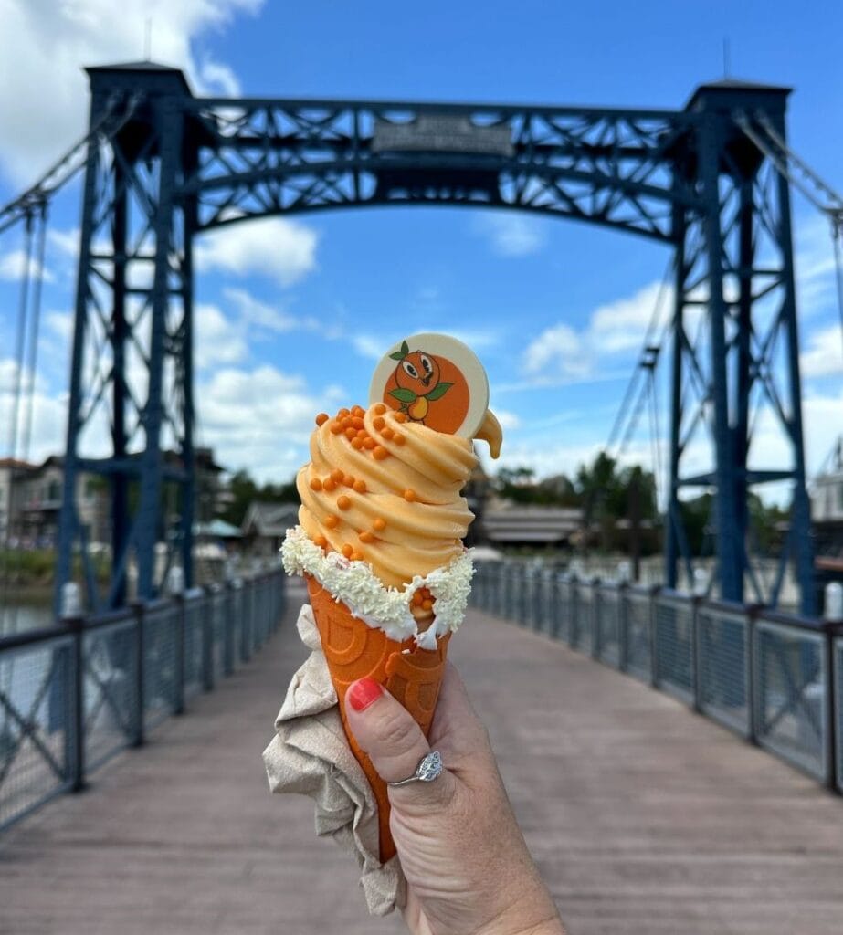 Orange Bird Cone at Disney Springs Flavors of Florida - image by Dani Meyering 2