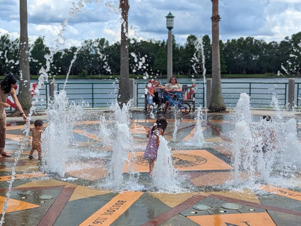 Splash pad in Celebration FL - image by Maria DiCicco