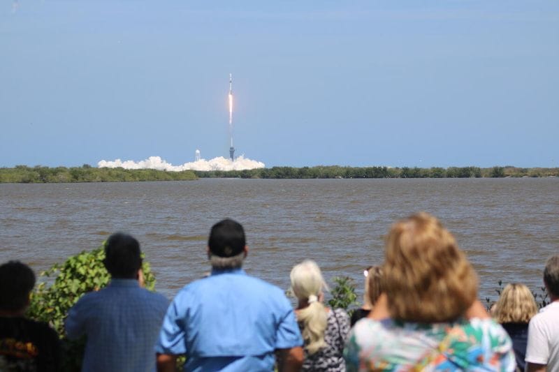watch a rocket launch at Kennedy Space Center