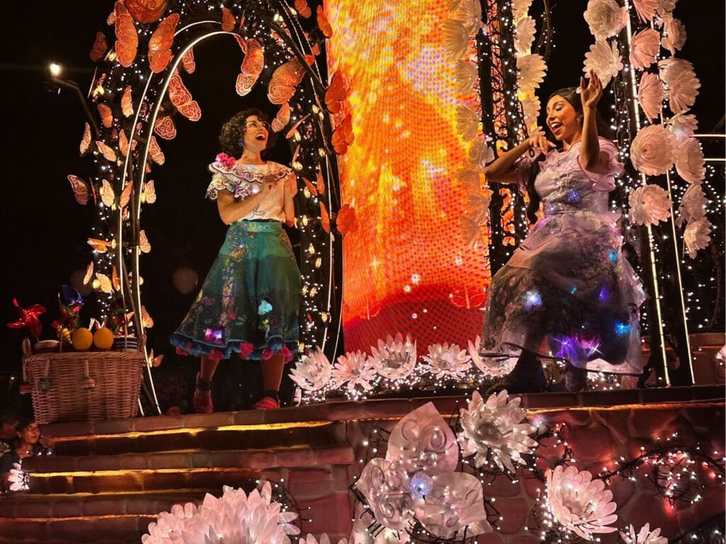 Mirabel and Isabella Encanto Float Disney Starlight - image by Dani Meyering