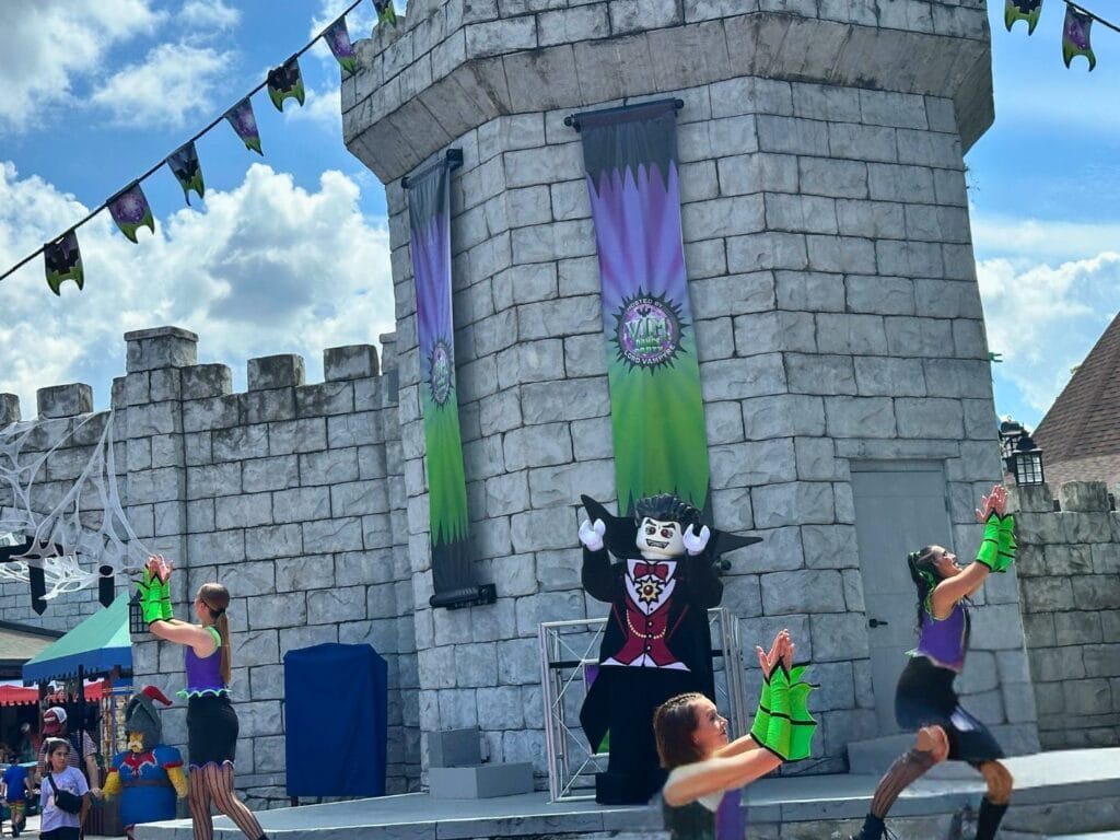 VIM Monster Party performers on stage at Legoland Florida - image by Dani Meyering