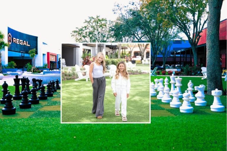 Winter Park Village outdoor area with Nava Jean for tweens - @winterparkvillage